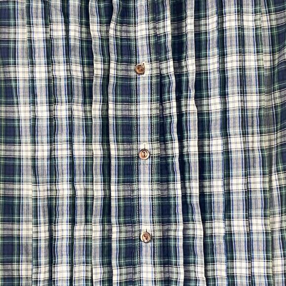 J. Crew Navy Tartan Tuxedo Button Down Shirt - Picture 3 of 6